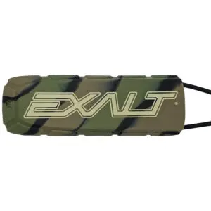 Here's an alt tag for the image: Exalt camo paintball mask strap cover.