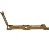 Gold-colored foldable phone stand.