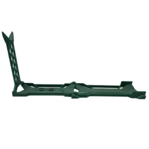 Green plastic foldable phone stand.
