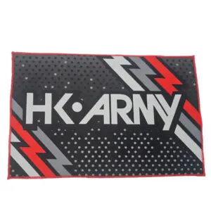 HK Army mousepad; red, grey, black.