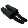 Black double tactical nylon tube holders.