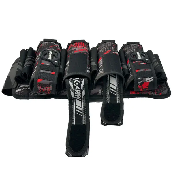 Here's an alt tag for the image: `K-Army paintball harness, 6-pod`