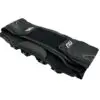 Black paintball harness, folded.