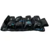 Here's an alt tag for the image: Blue camo paintball pod pack.