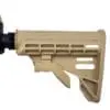 Tan-colored AR-15 rifle stock.