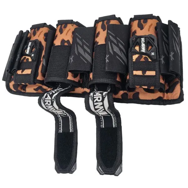 Tactical pouch with camouflage design.