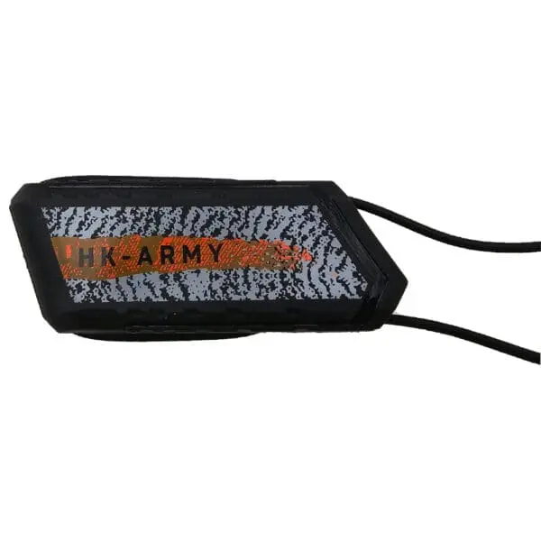 Black and orange HK-ARMY tag.