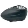 Black electric razor with multiple blades.