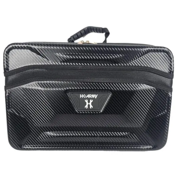 Black carbon fiber textured carrying case.