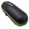 Black and green hard shell carrying case.