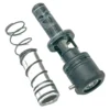 Valve assembly with spring and metal components.
