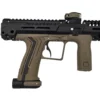 Tactical paintball marker with black and tan.